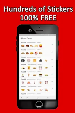 Food Stickers WAStickerApps android App screenshot 1